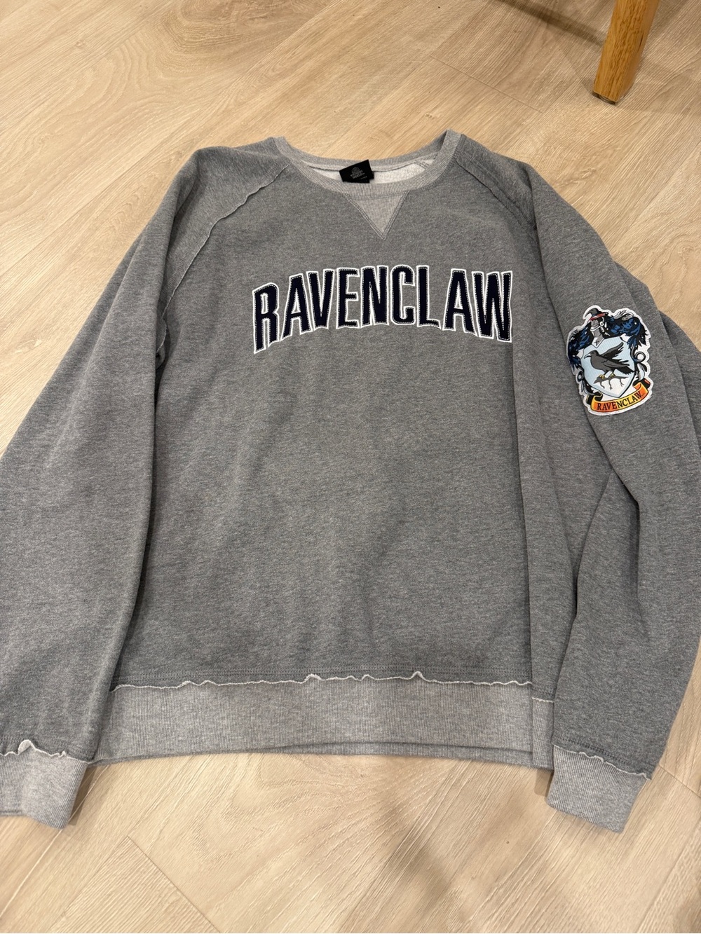 Ravenclaw Grey Crew Sweatshirt with Crest